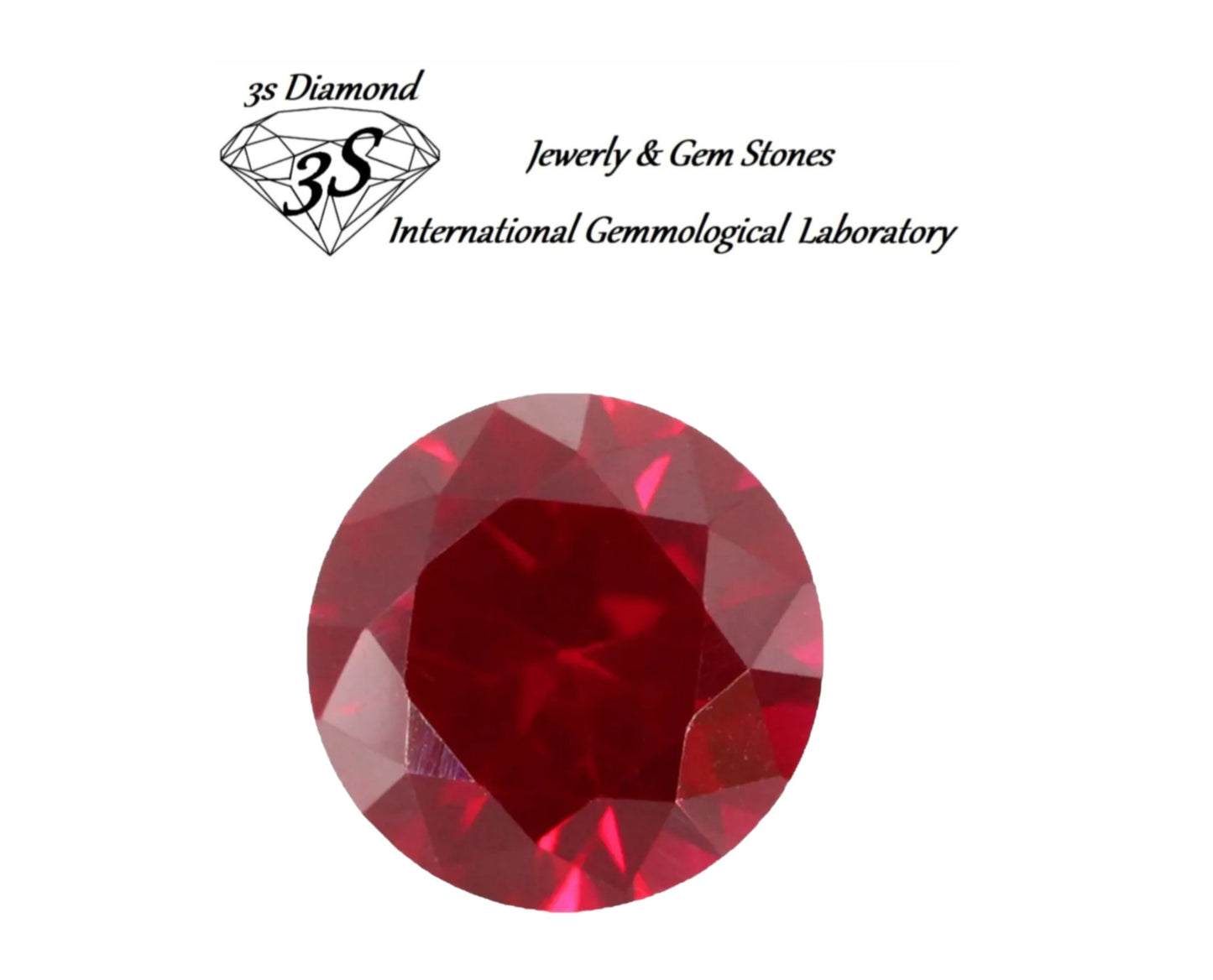natural brilliant cut ruby 1.90 ct transparent blood red