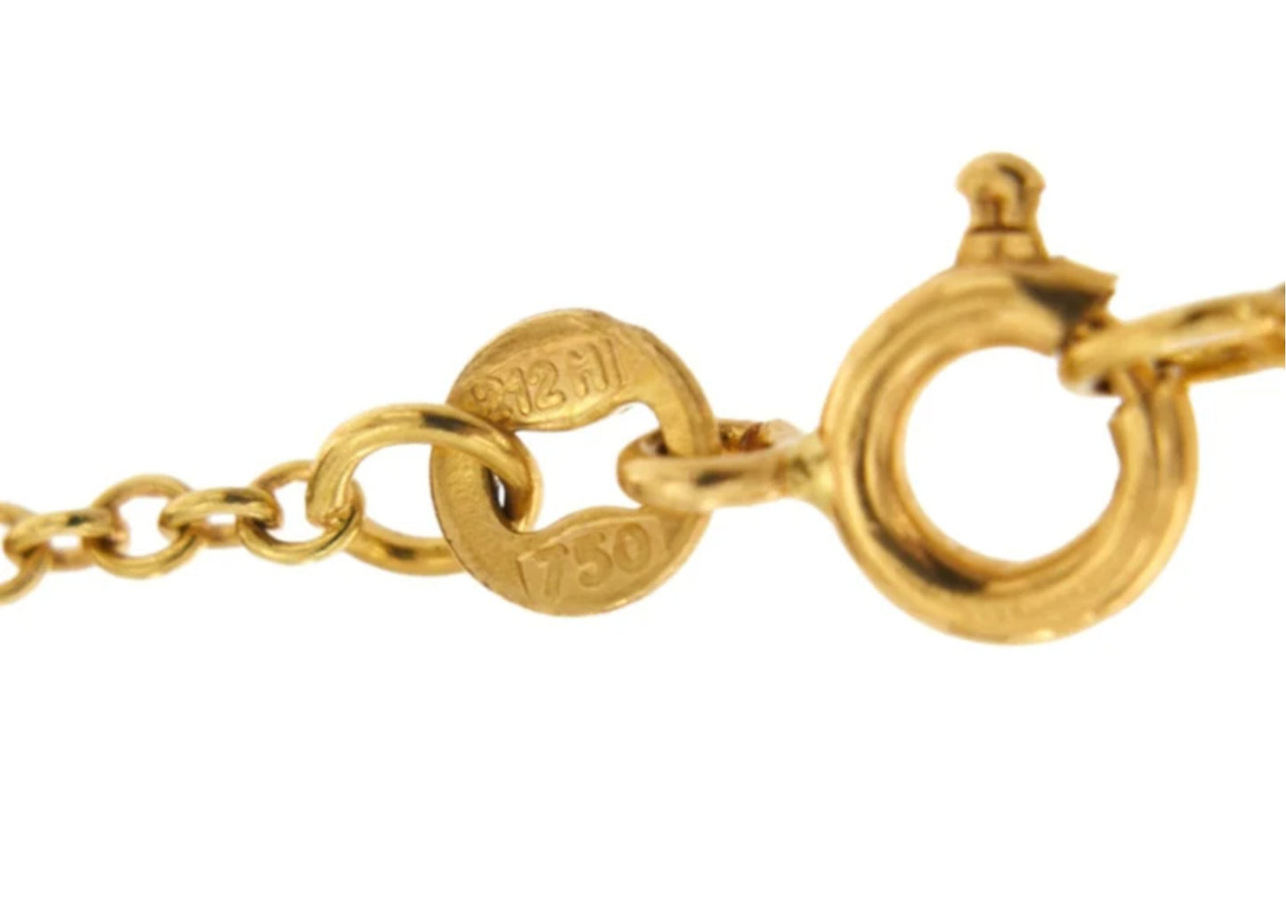 Colgante de cebolla con certificación HRD en oro blanco y diamantes naturales de 0,07 ct