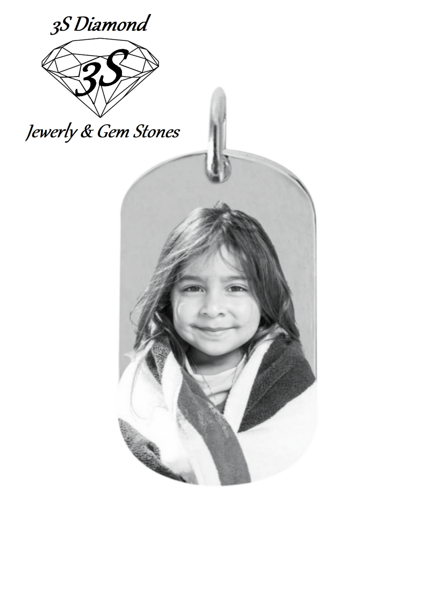 personalized pendant in 18k yellow gold