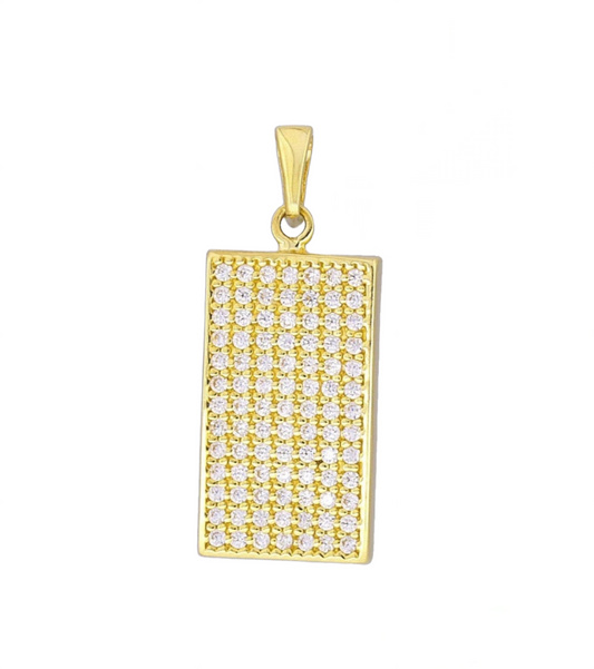 Colgante de oro amarillo de 18k con diamante natural de 1,00 ct