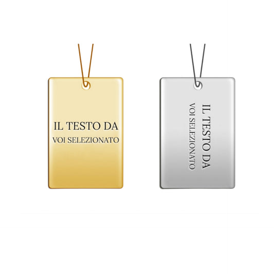 Colgante personalizado oro amarillo 18k cuadrado para grabar