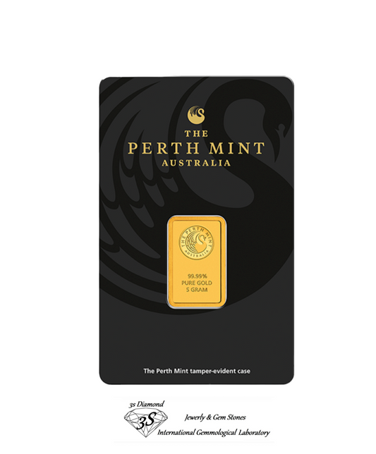Lingotto oro puro 24k 5 , 10 , 31,10 grammi (the perth mint) Australia