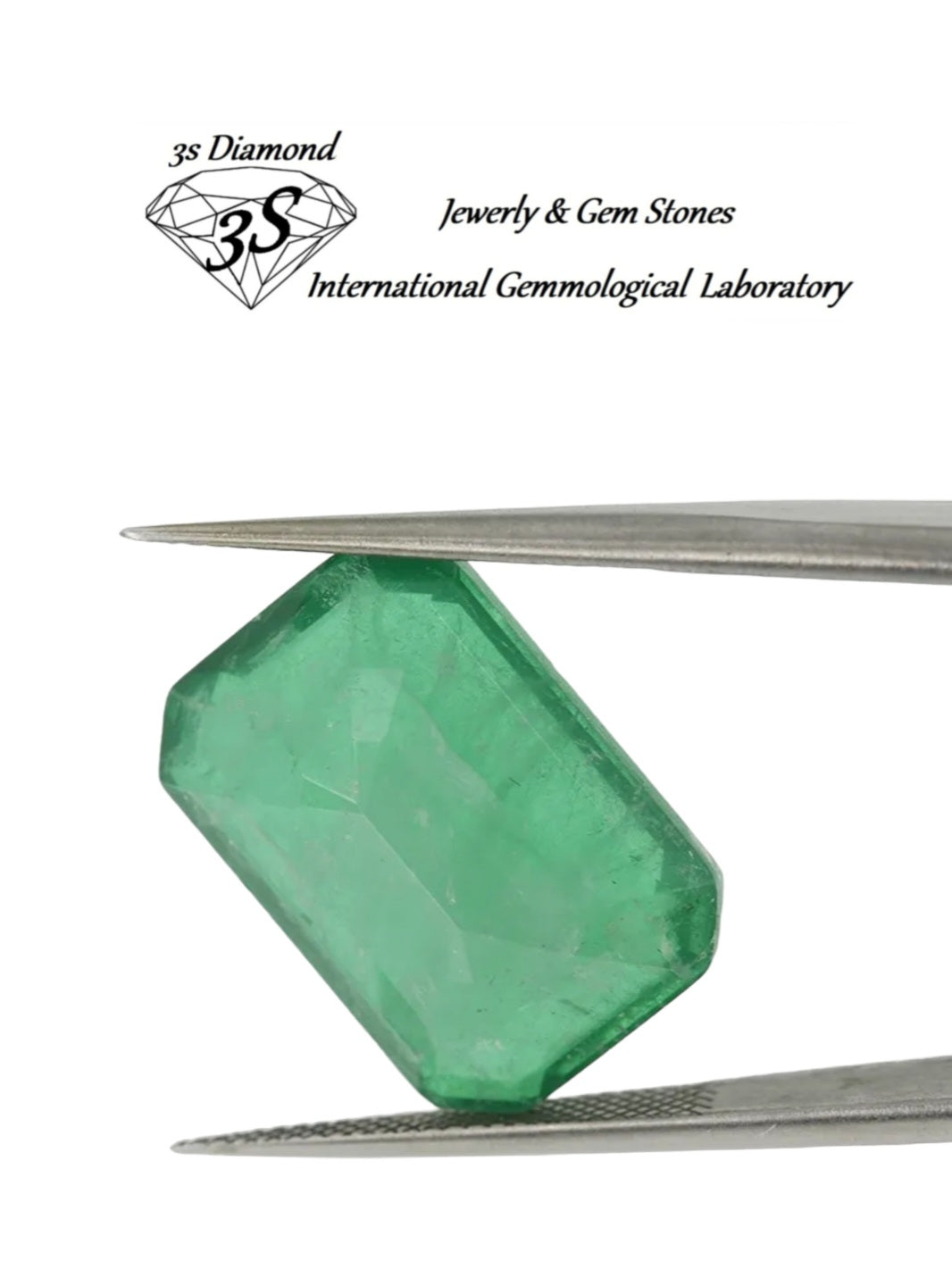 Esmeralda natural talla esmeralda 3,50ct color verde transparente