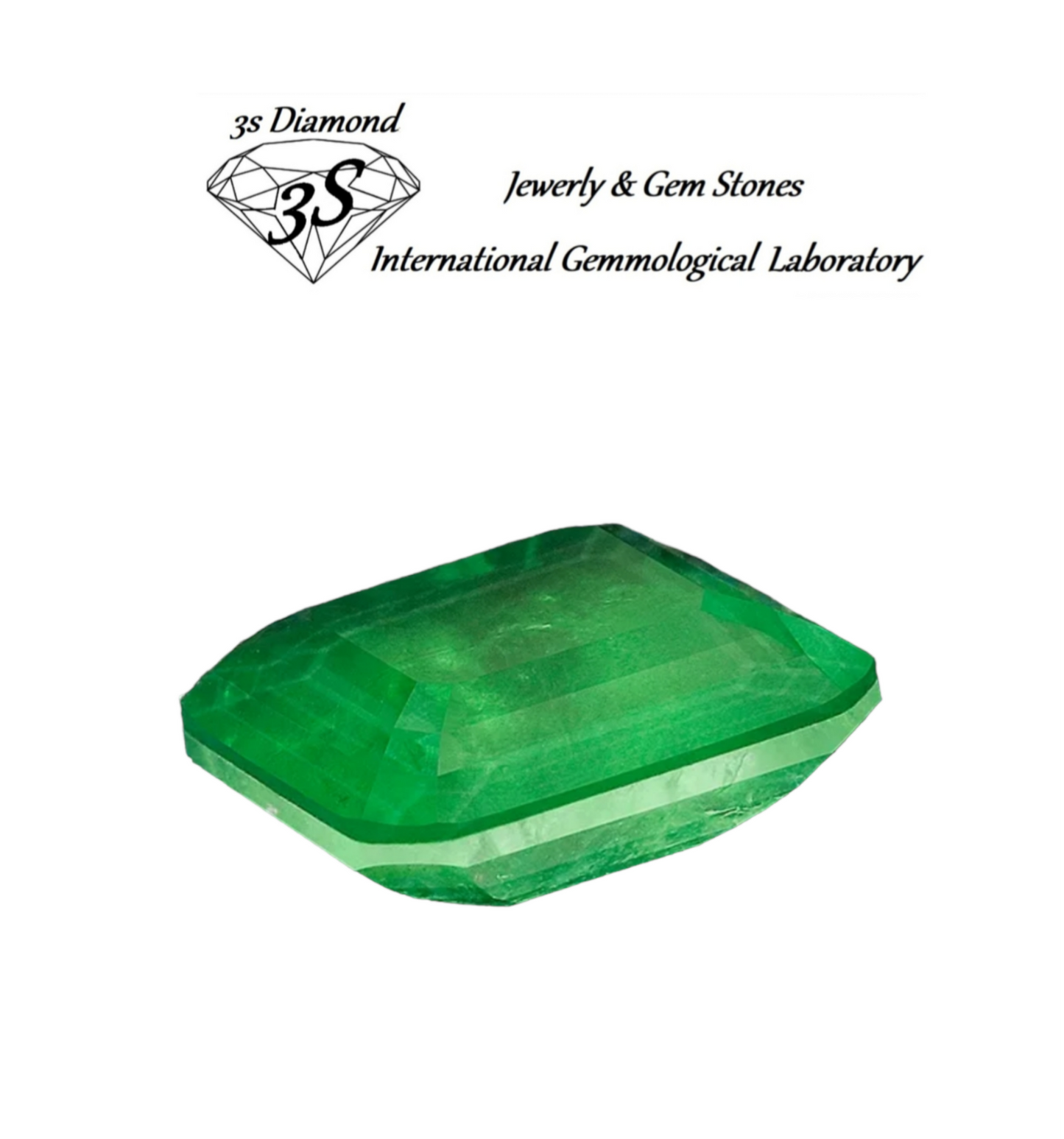 Esmeralda natural talla esmeralda 3,50ct color verde transparente