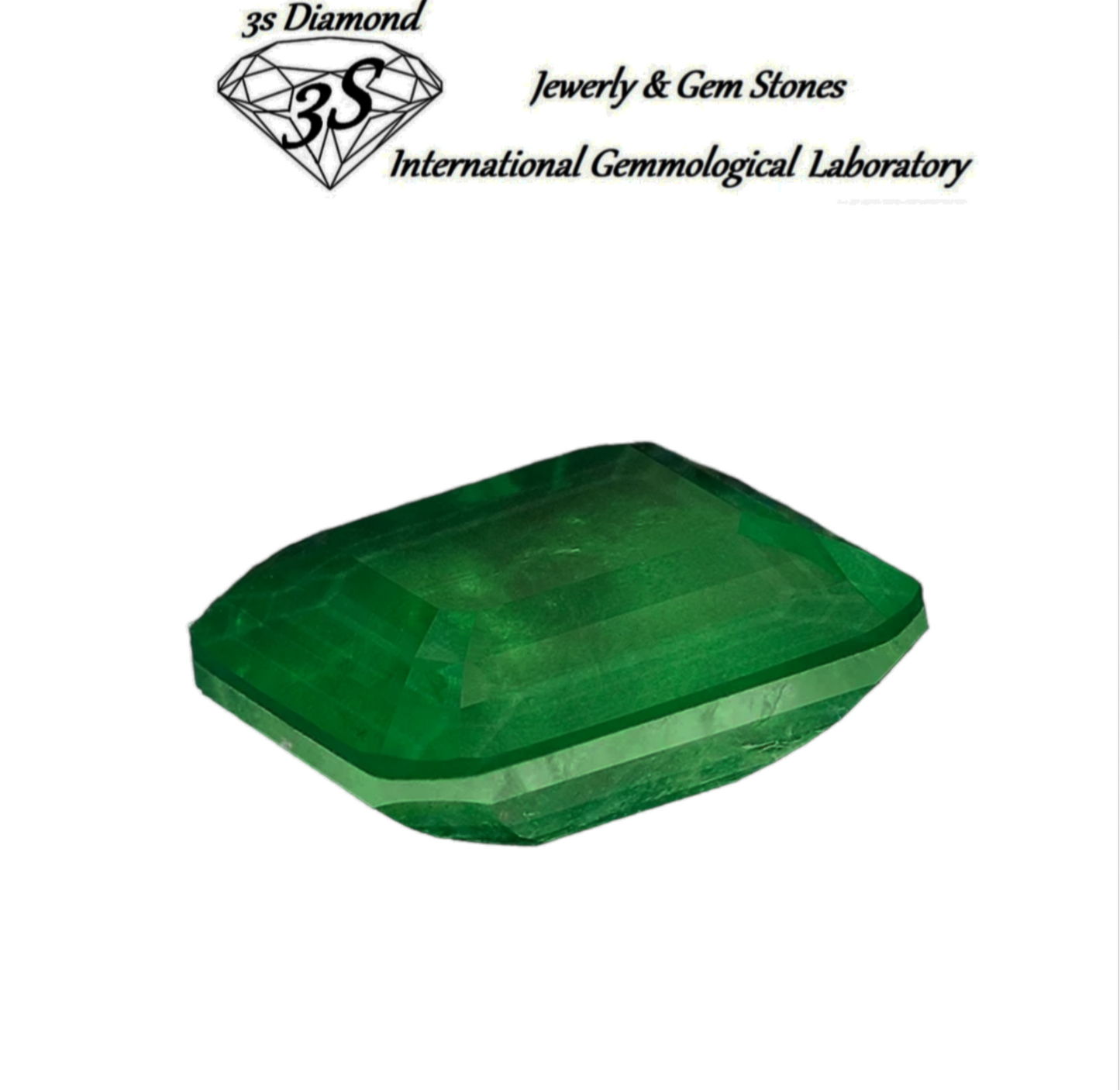 Esmeralda natural de corte cuadrado de 3,25 ct verde transparente
