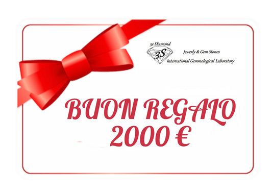 Tarjeta regalo de 2000 euros para utilizar en 12 meses