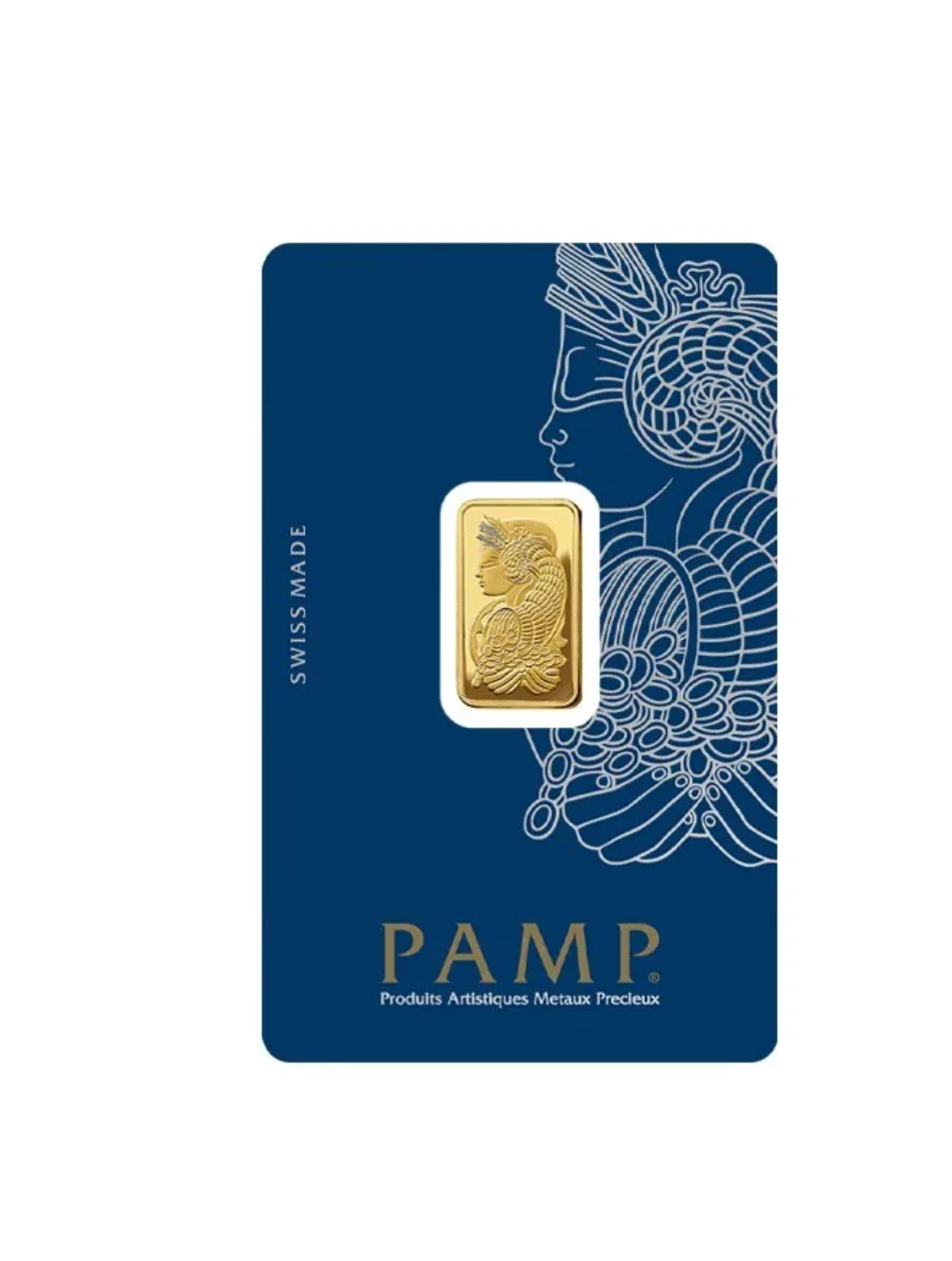 Lingote de oro puro de 24 k de 5, 10, 20, 31,10 y 50 gramos (PAMP)