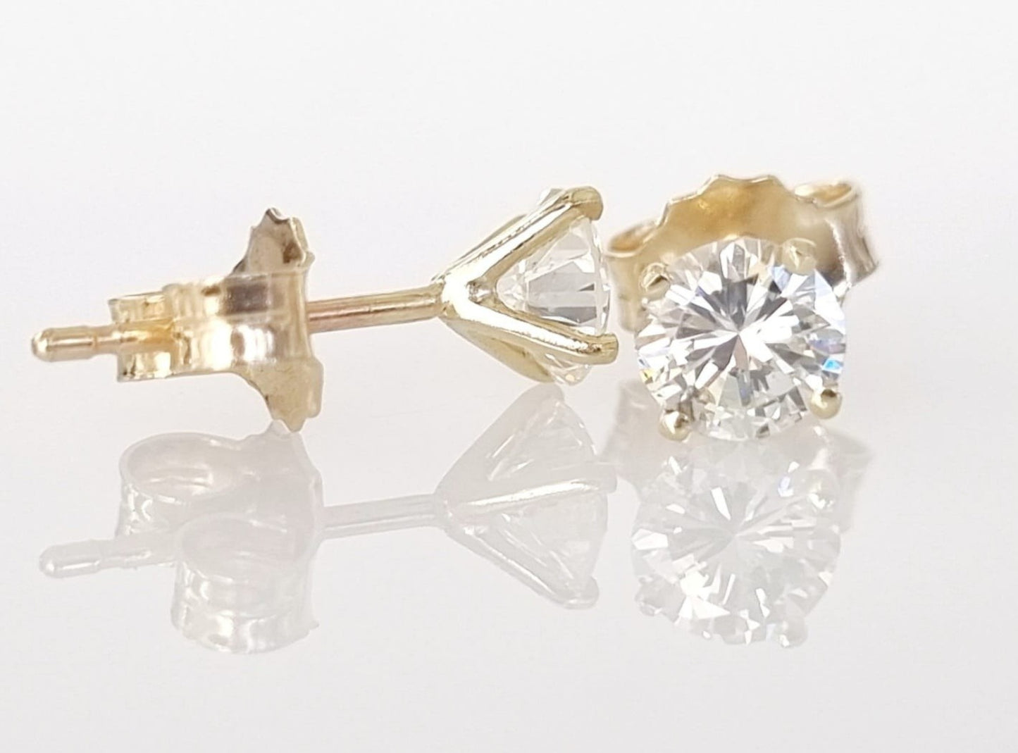 Orecchini - 18 carati Oro giallo - 1.01ct. tw. Diamante (Naturale) -