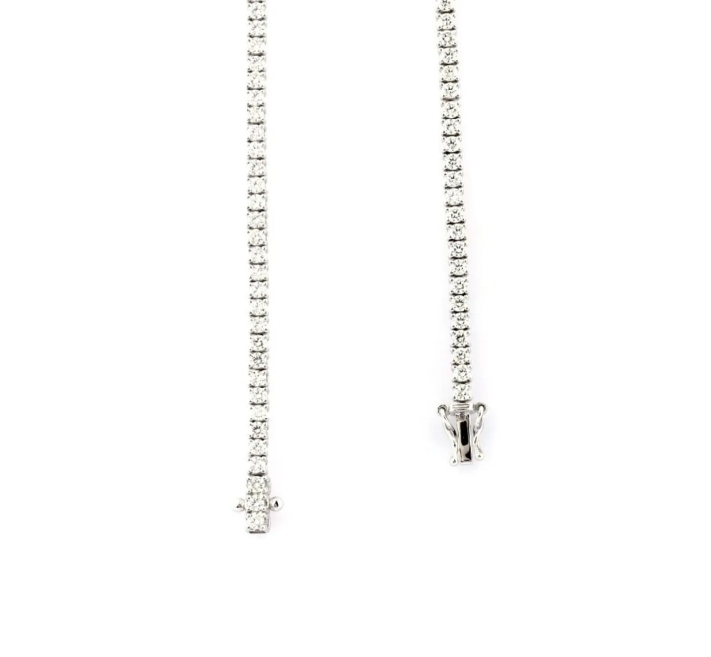 Collana tennis in oro e diamanti naturali 10.91ct certificato IGI
