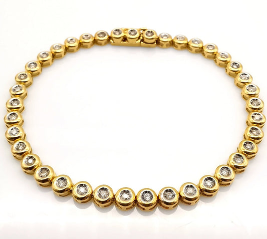 Bracciale - 18 carati Oro giallo - 1.17ct. tw. Diamante (Naturale)