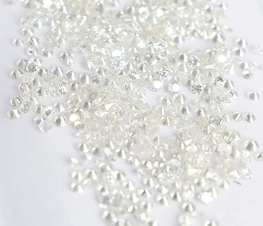 lot 1ct natural diamond 2mm Color D VVS1