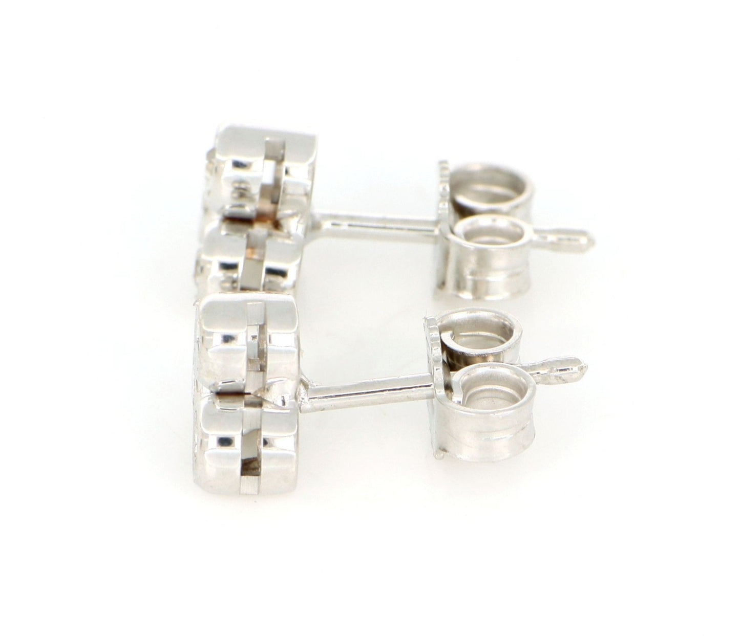 Orecchini - 18 carati Oro bianco 0.90ct Diamante (Naturale) - Diamante