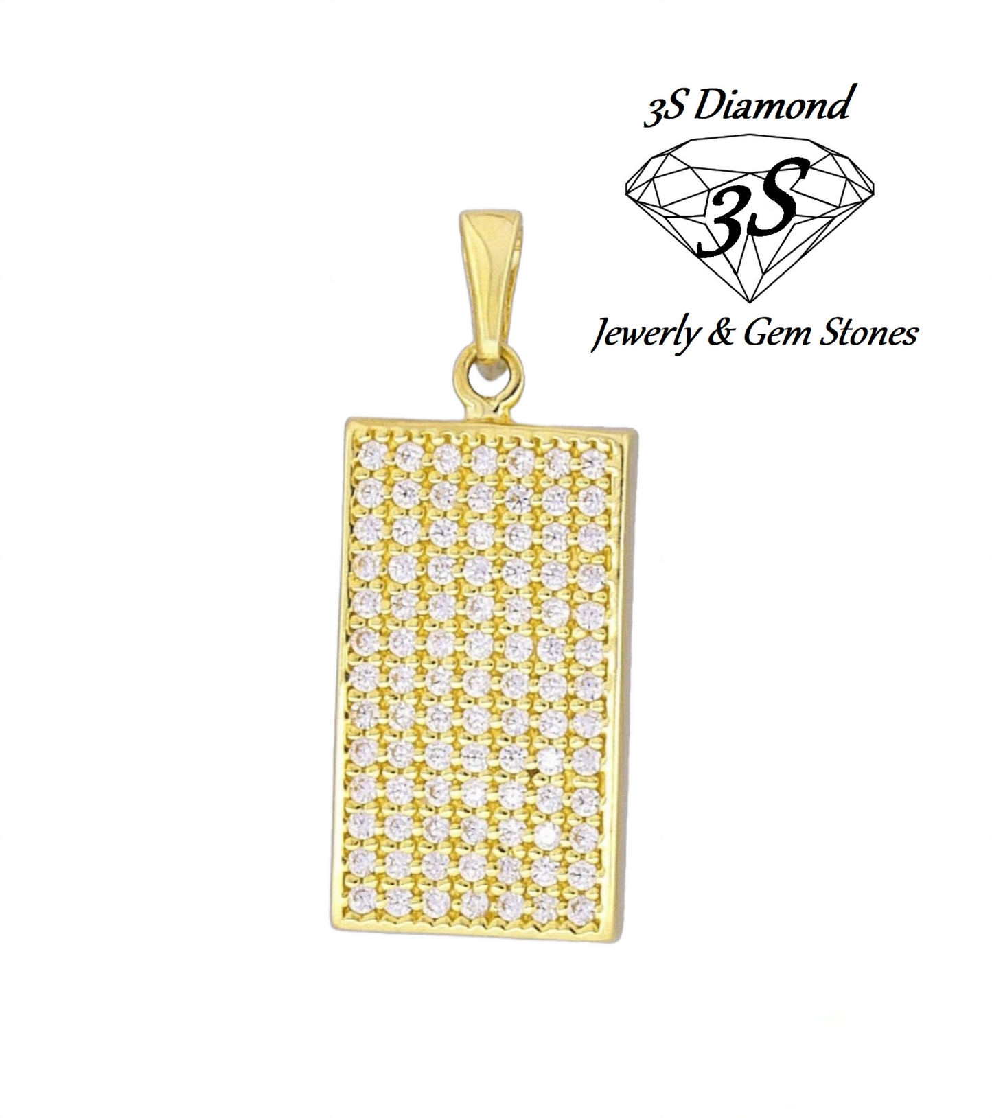Colgante de oro amarillo de 18k con diamante natural de 1,00 ct