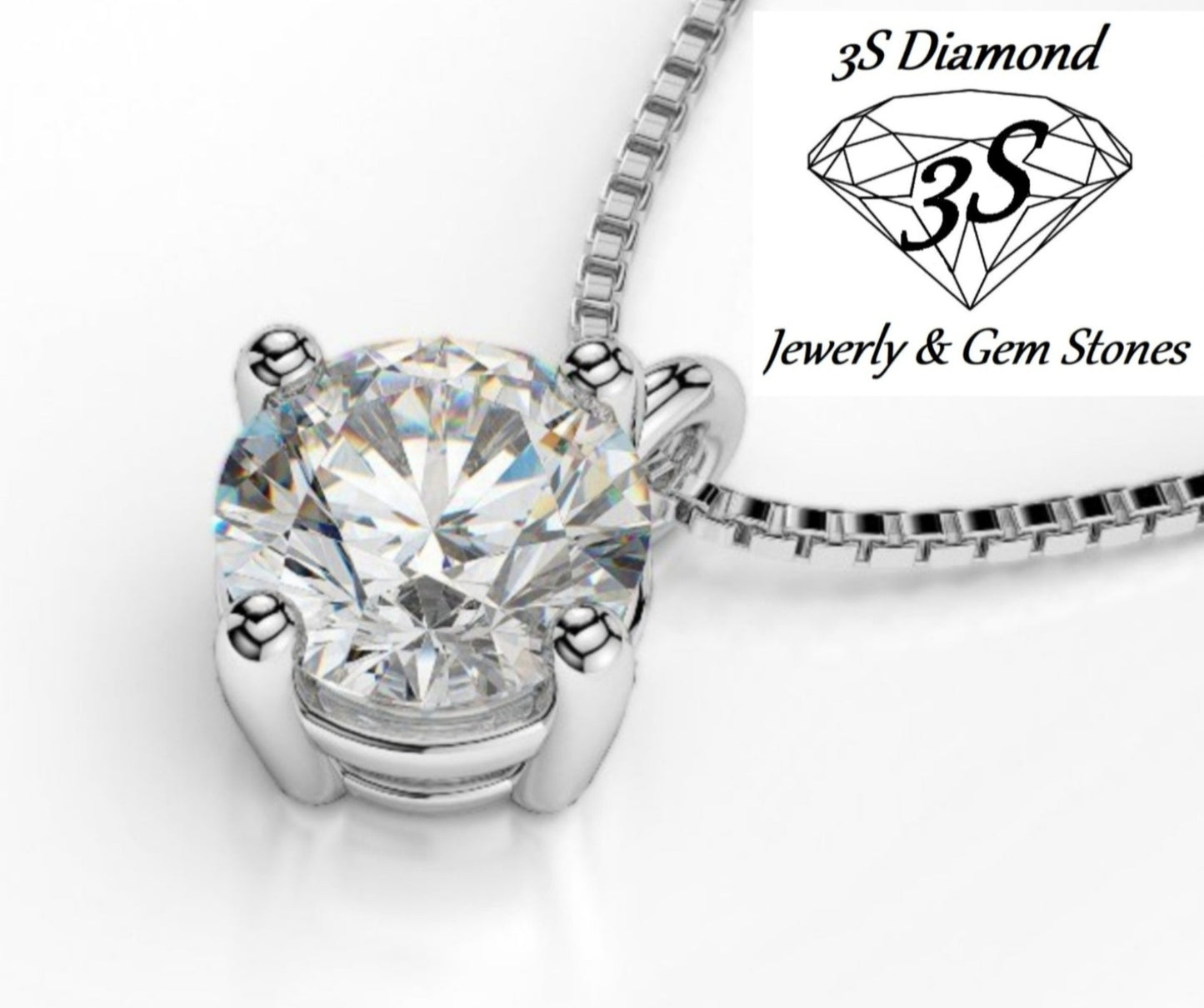 Colgante punto de luz en oro blanco de 18 k con diamantes naturales de 0,10 ct