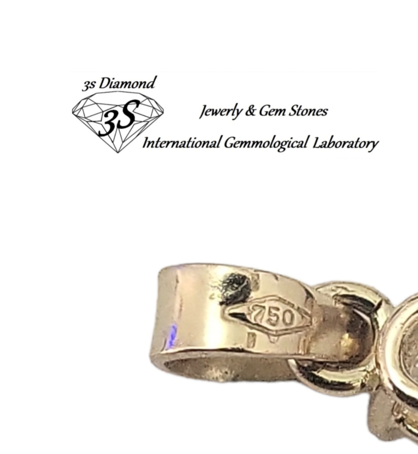 Colgante de punto de luz en oro amarillo de 18 k con diamantes naturales de 0,25 ct